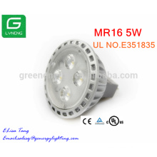 la lumière élevée de paysage de lumen a mené le projecteur de MR16 GU5.3 5W 12V LED